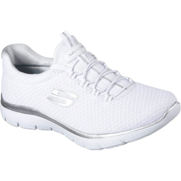 Skechers 12980, Sneakers Low, Damen, WSL White Silver